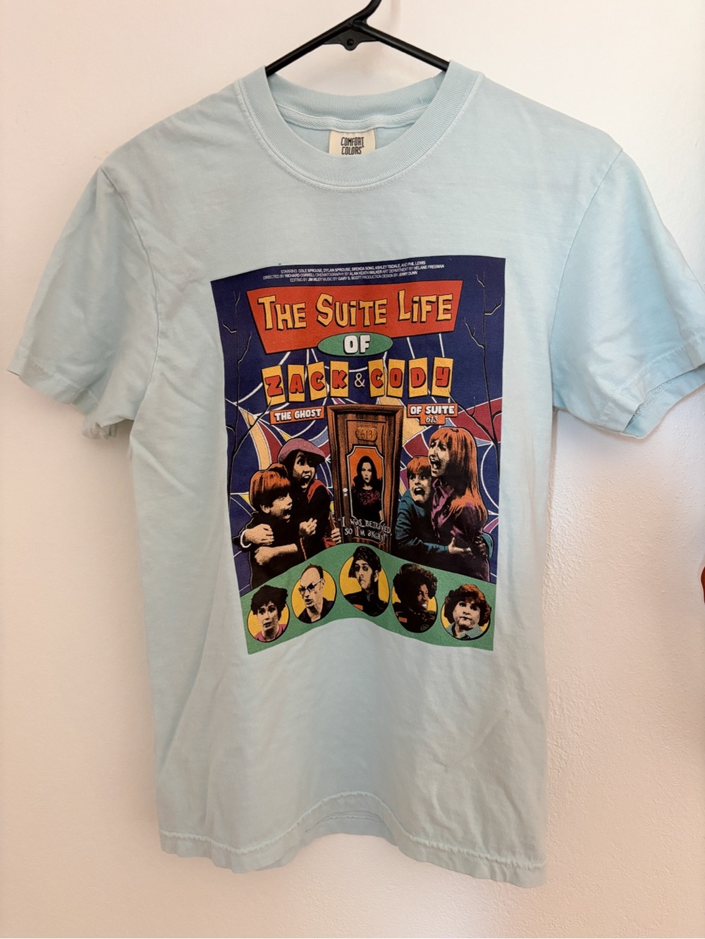 The Suite Life of Zack & Cody Light Blue Short Sleeve Graphic Tee Size S